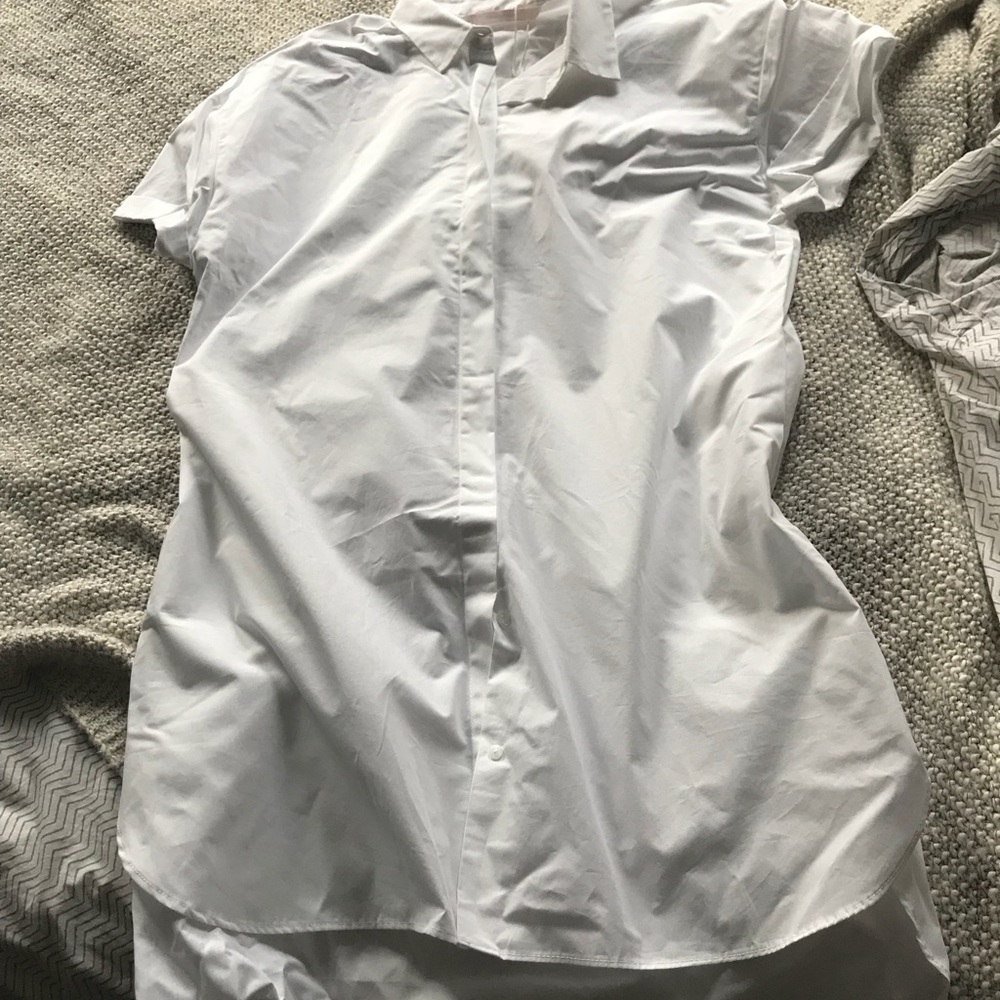Short sleeve button down tunic